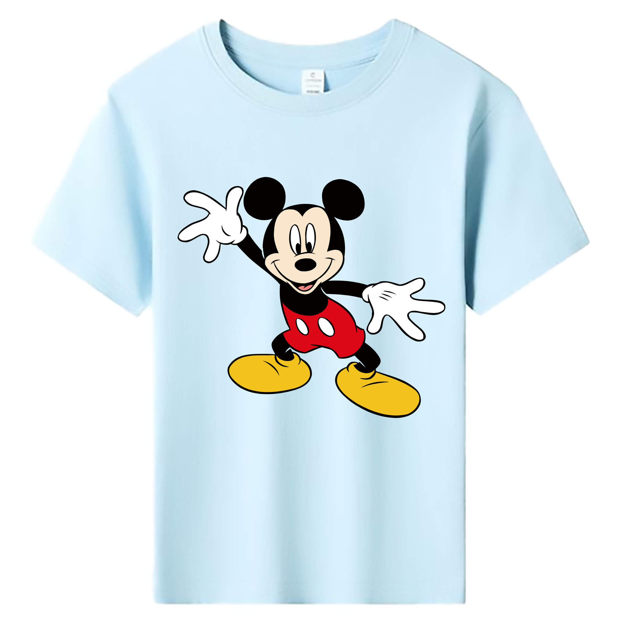 ミッキーマウス Mickey Mouse 綿100％キッズTシャツ（フロントプリント）